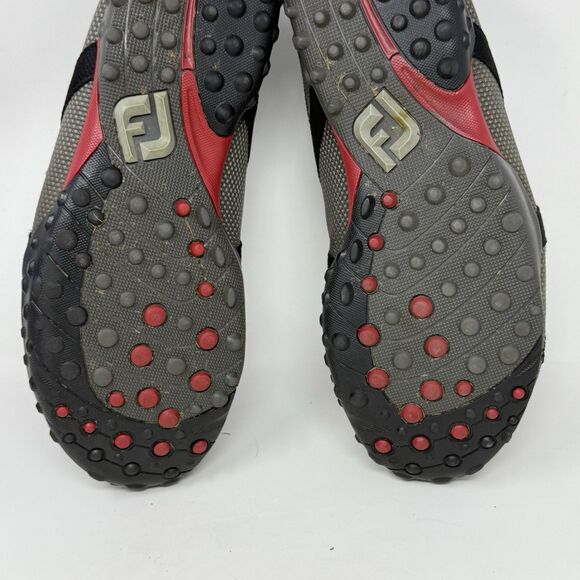 Footjoy M Project Golf Shoes Mens 8 W Wide Gray Black Spikeless 55247 - Picture 15 of 15